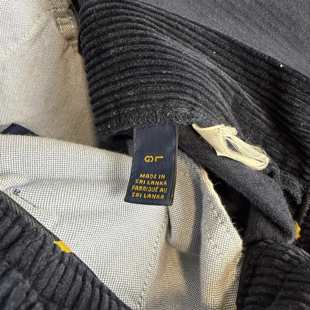 Polo‎ Ralph Lauren Men's Large Dark Blue Corduroy Pants Classic Fit Drawstring